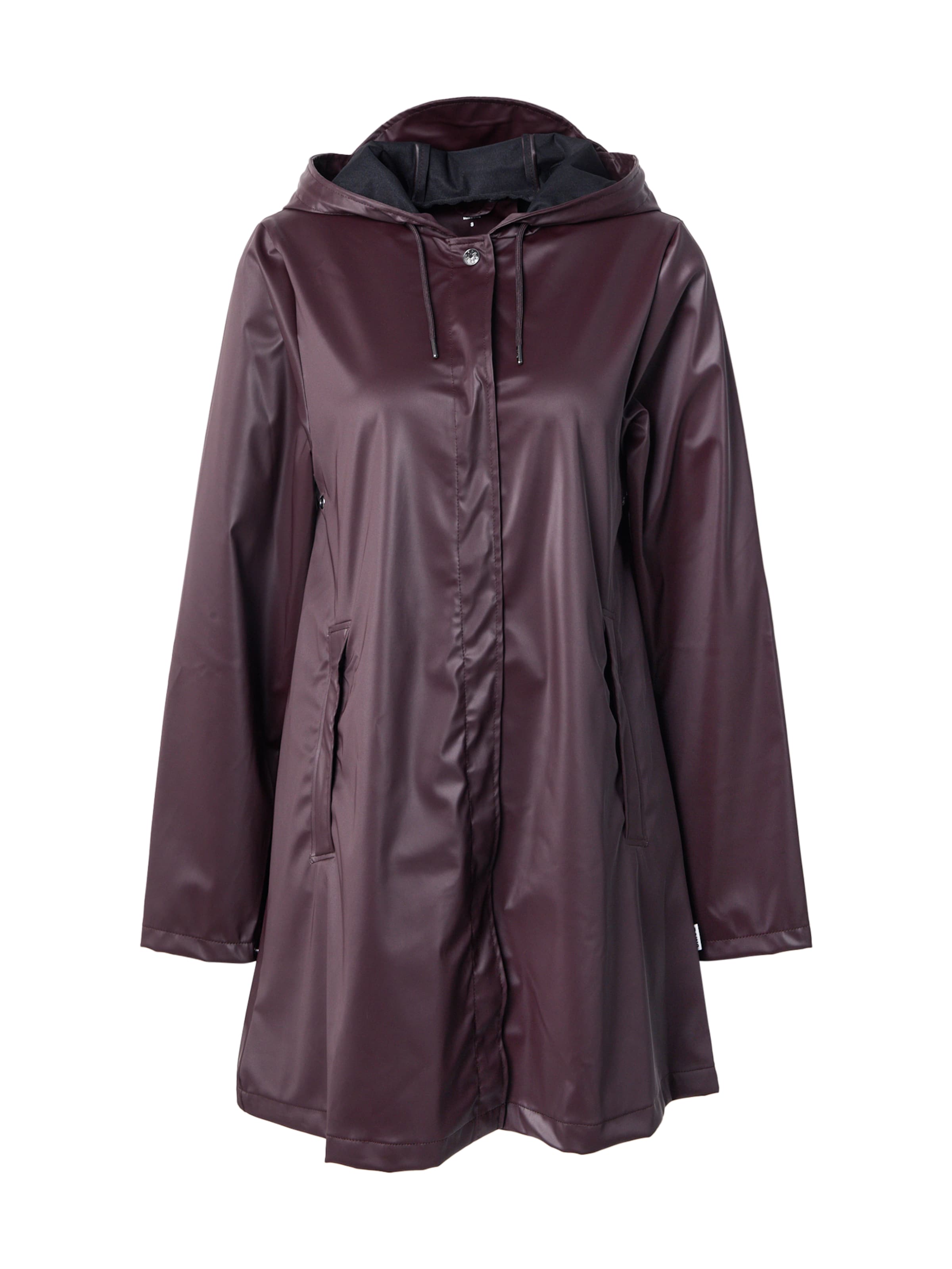RAINS Between-Seasons Coat in Red: front