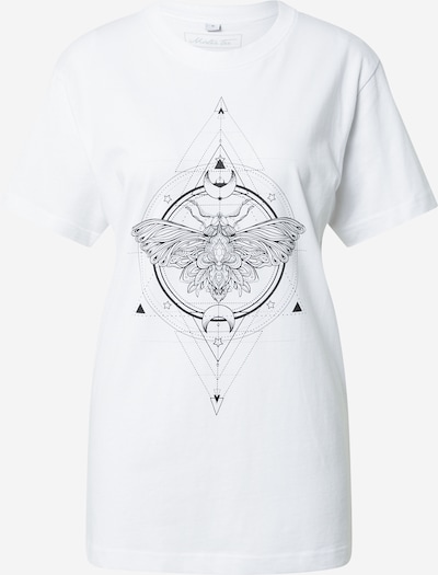 Merchcode T-shirt en noir / blanc, Vue avec produit