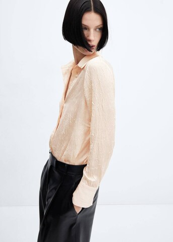 MANGO Bluse 'Arru' in Beige