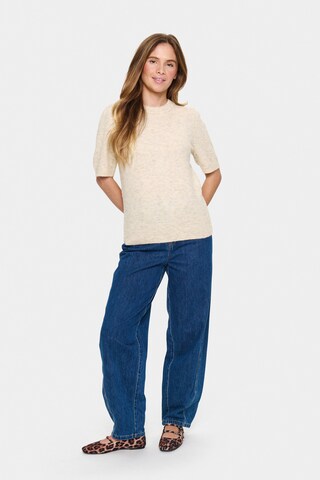 SAINT TROPEZ Trui 'Zanett' in Beige