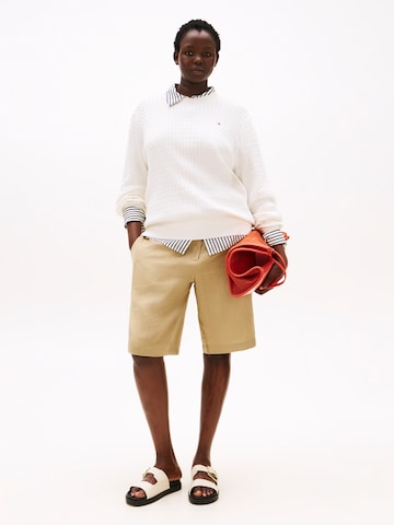 Pull-over Tommy Hilfiger Curve en blanc