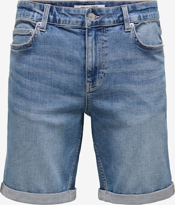 Only & Sons Regular Farkut 'ONSPLY' värissä sininen: etupuoli