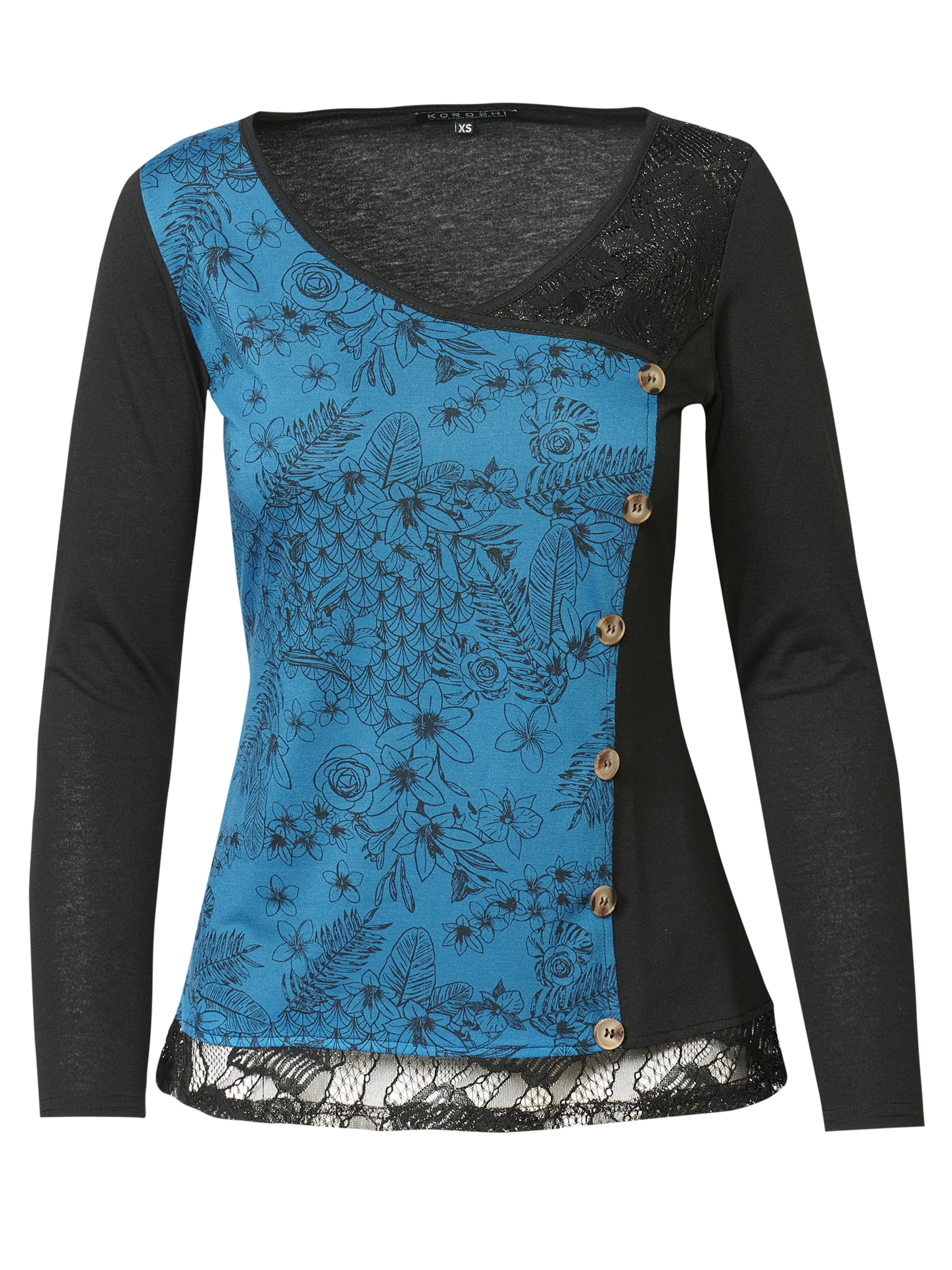 KOROSHI Paita värissä sininen: etupuoli