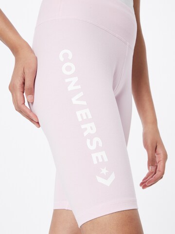 CONVERSE Skinny Legginsy w kolorze różowy