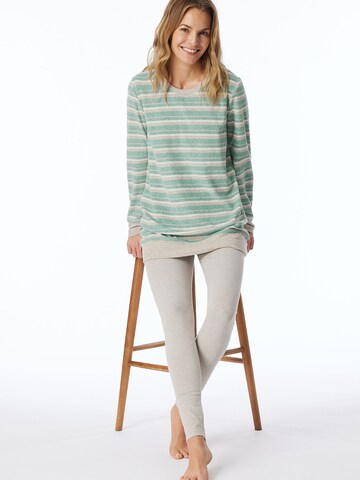 SCHIESSER Pajama ' Casual Essentials ' in Green: front