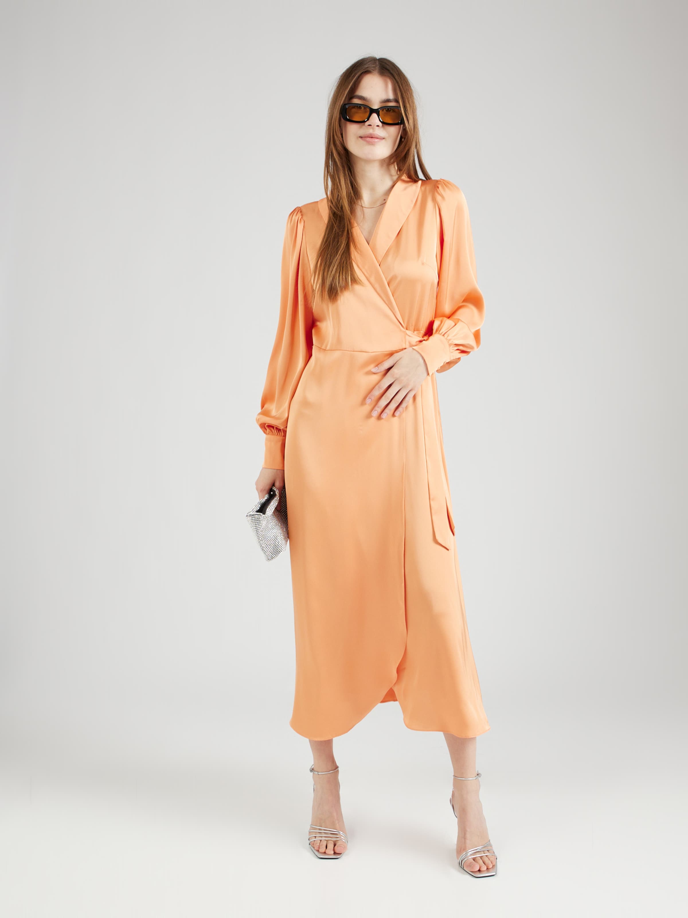 VILA Shirt Dress 'VIEnna Ravenna' in Apricot | ABOUT YOU