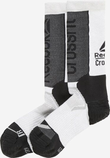 REEBOK Športne nogavice | črna / pegasto črna / bela barva, Prikaz izdelka