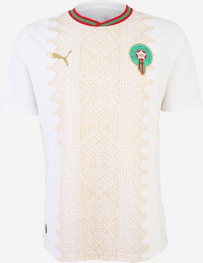 Triko 'FRMF' iš PUMA, spalva – medaus spalva / žaliosios citrinos spalva / raudona / balta, Prekių apžvalga