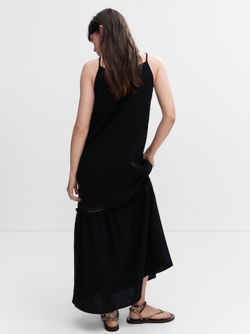 MANGO Letní šaty 'Bambula' – černá