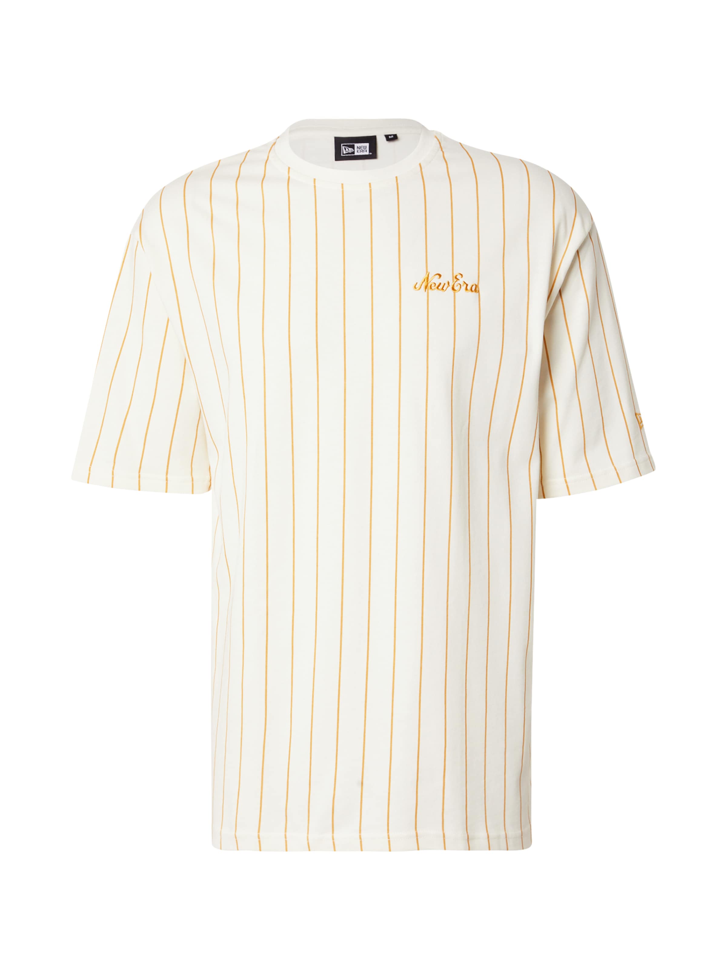 NEW ERA Shirt in de kleur Goud / Wit, Productweergave