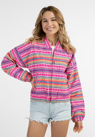 IZIA - Chaqueta de entretiempo en rosa: frente