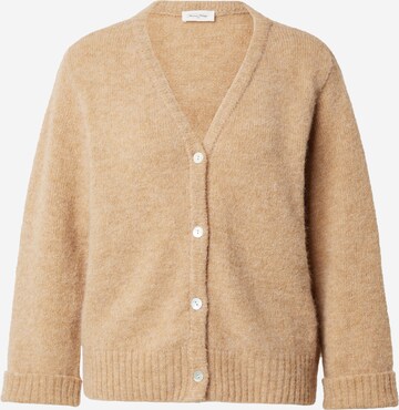 AMERICAN VINTAGE Knit Cardigan 'EAST' in Beige: front