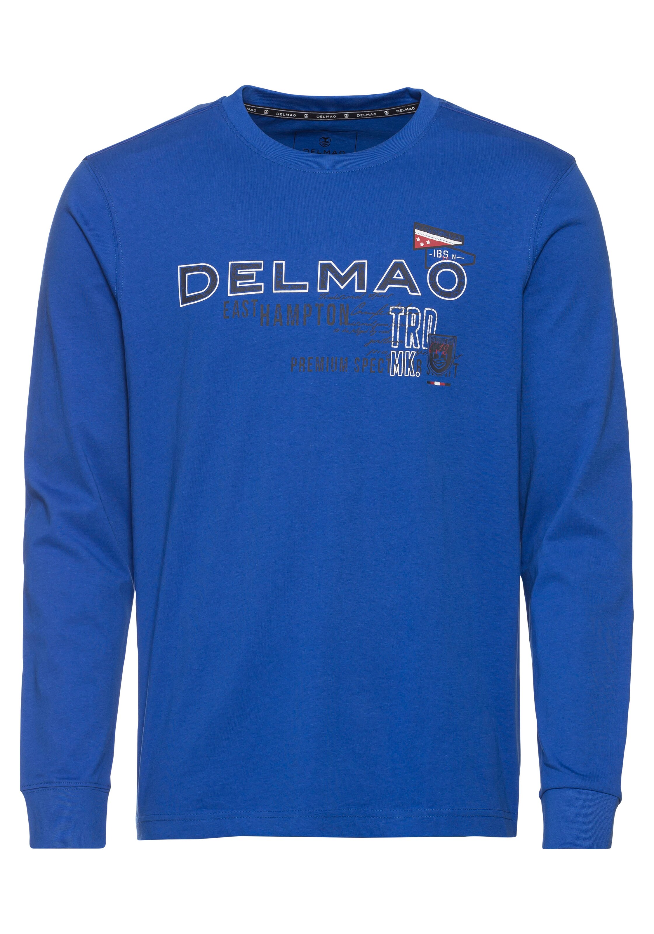 DELMAO Shirt in Blau: Vorderseite