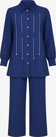 Pantalons de tailleur MODAMIHRAM en bleu : devant