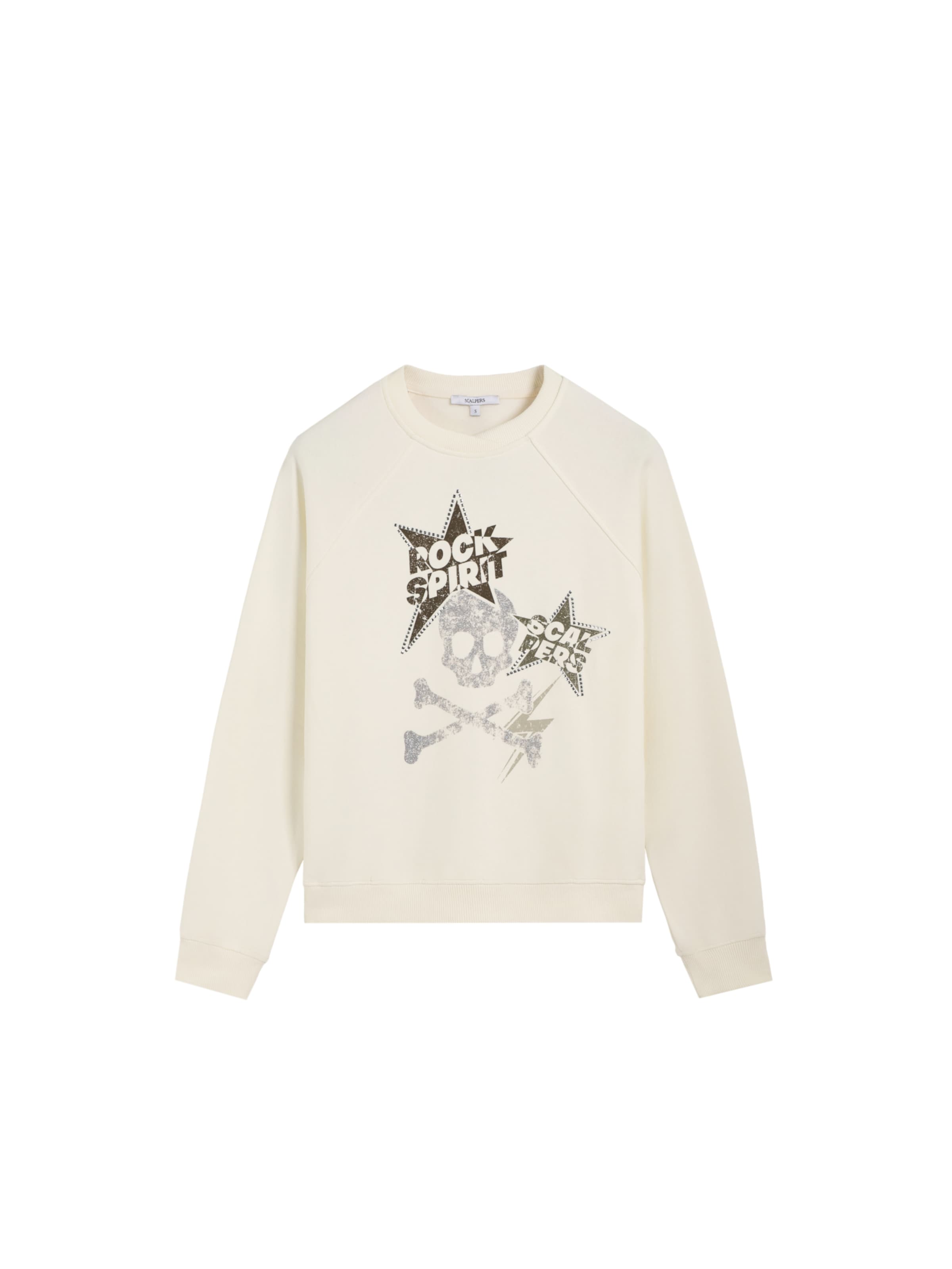 Sweat-shirt ' ' Scalpers en beige : devant