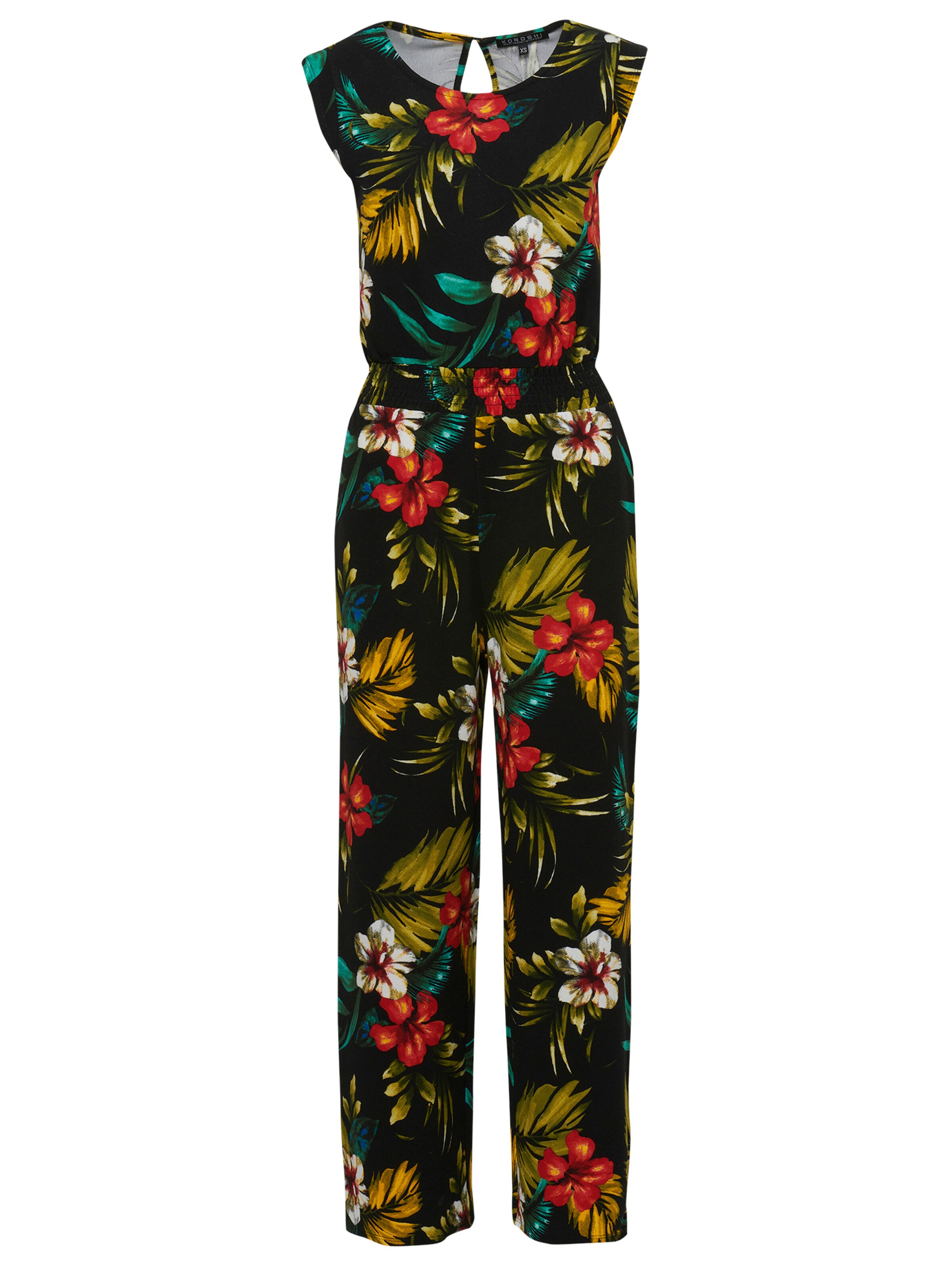 KOROSHI Overal - zelená / olivová / ohnivá červená / černá, Produkt