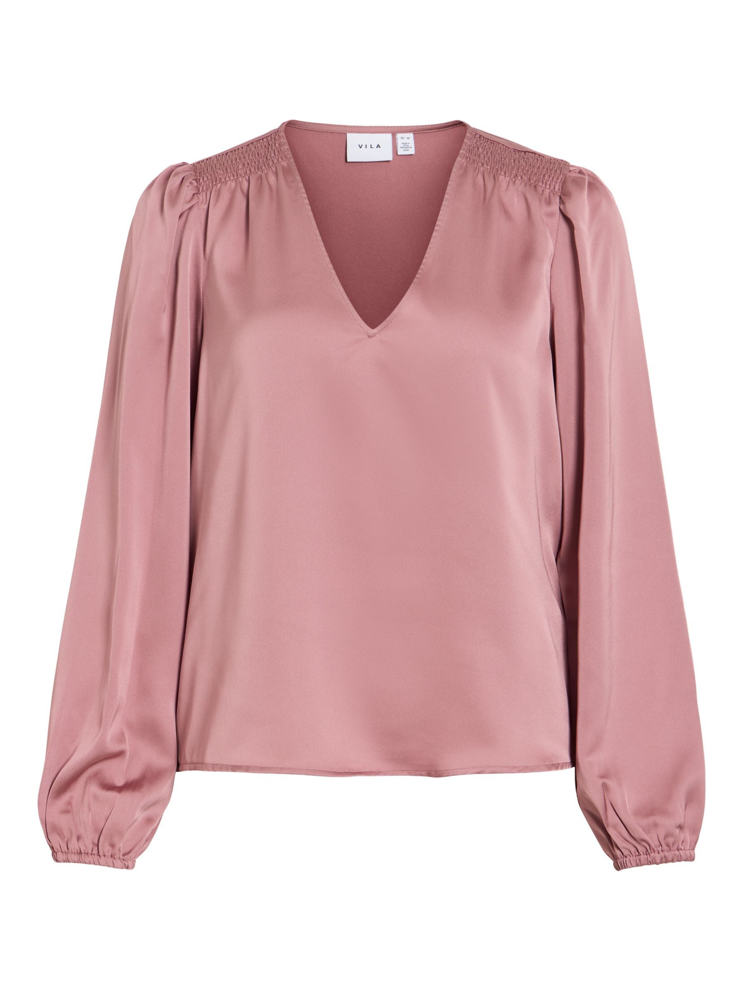 VILA Blouse 'VIEllette' in Roze: voorkant
