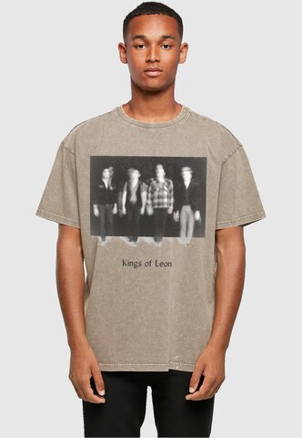 Maglietta 'Kings Of Leon - Standing Blur' di Merchcode in beige: frontale