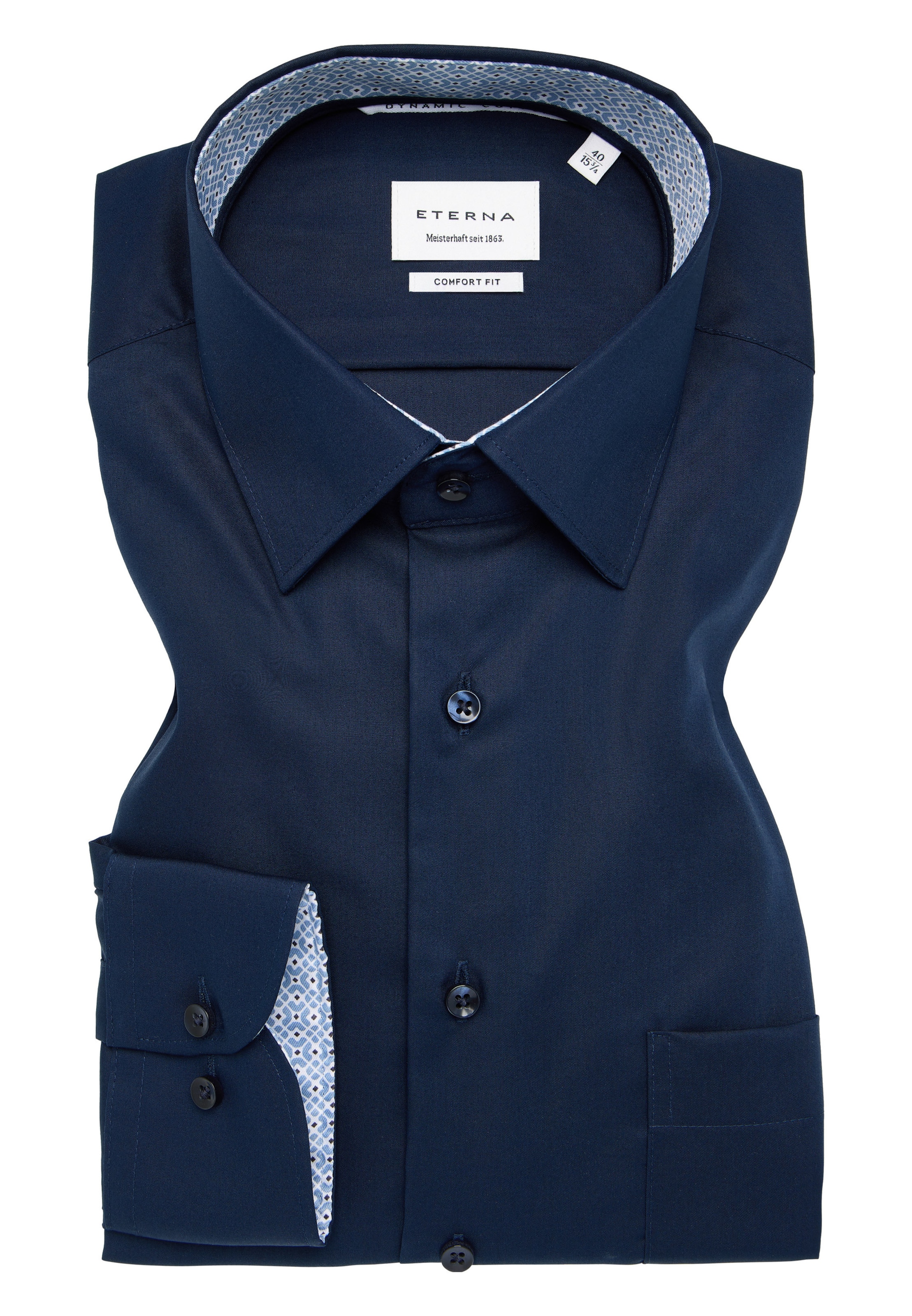 ETERNA Comfort Fit Hemd in Blau