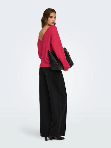 ONLY Pullover 'ONLElinor' in Rot