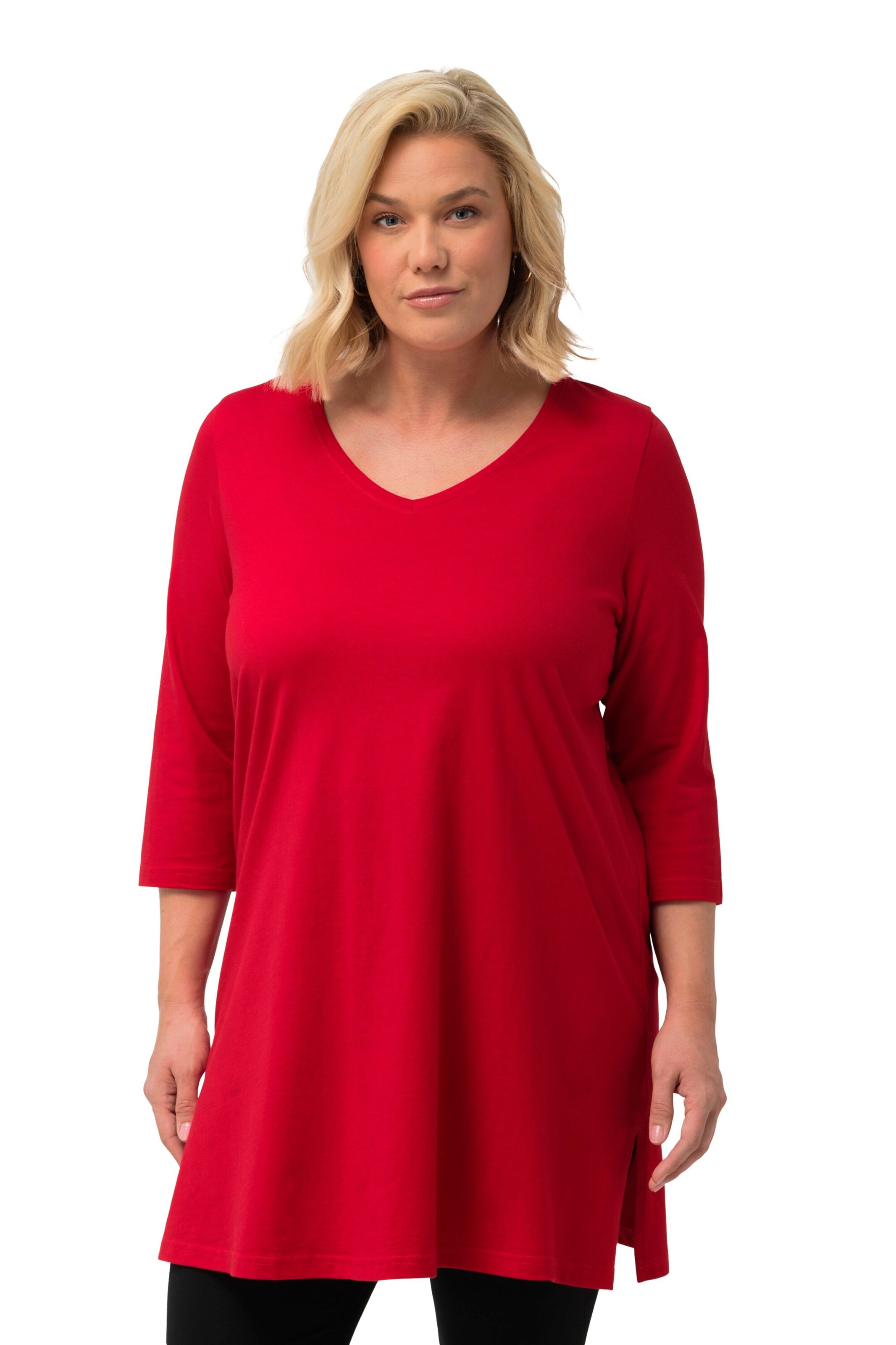 Ulla Popken Shirt in Rood: voorkant