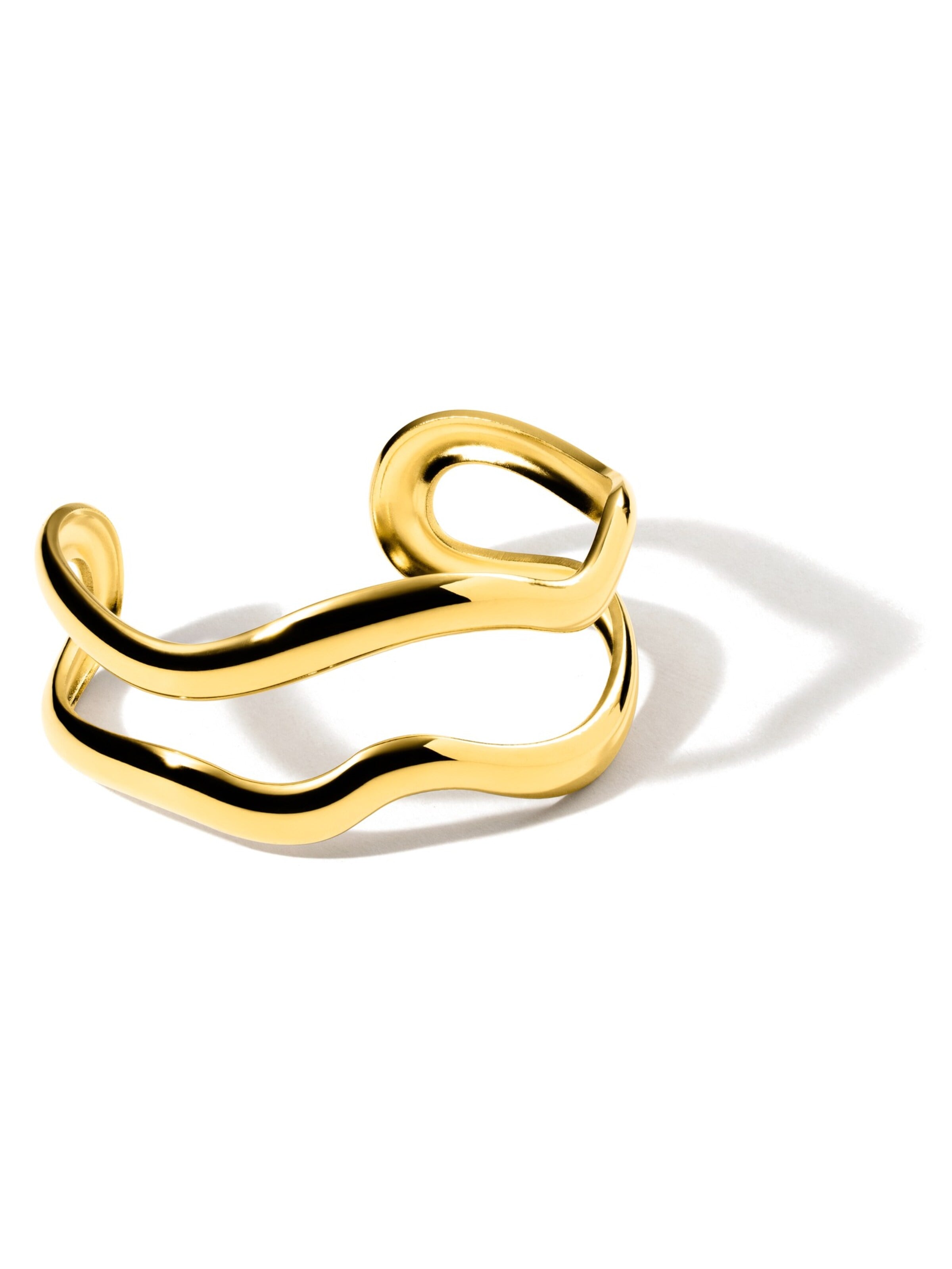 hiBALI Bracelet 'Organic Bangle' in Gold: front