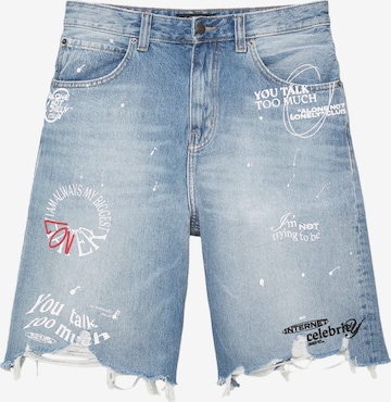 Pull&BearBaggy Traperice - plava boja: prednji dio