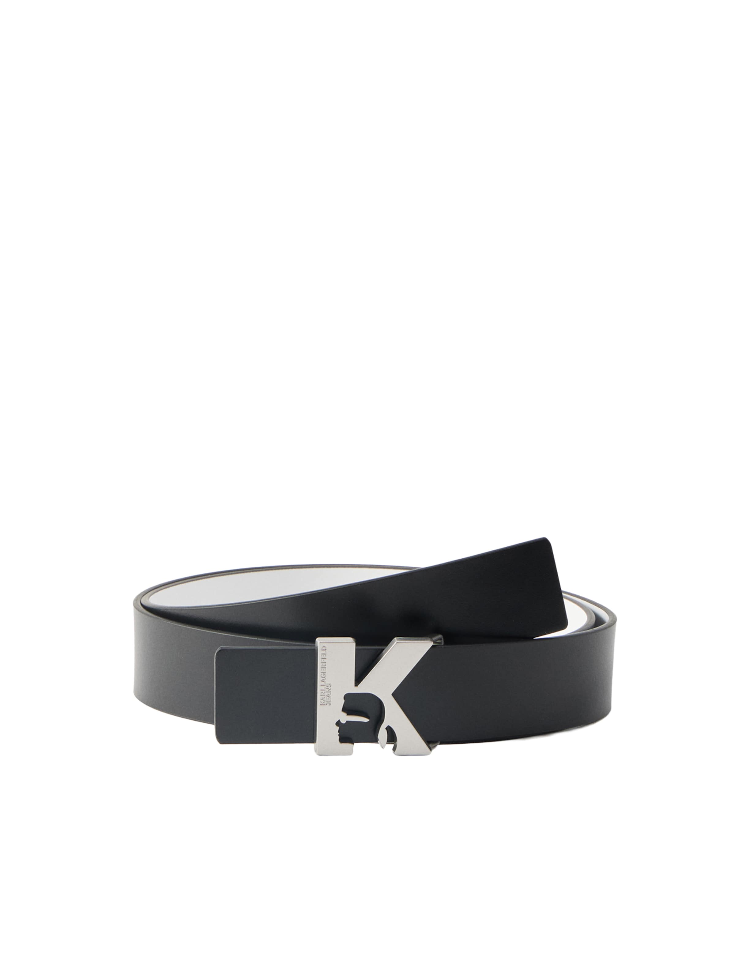 KARL LAGERFELD JEANS Cinturón en 75 en negro / blanco, Vista del producto