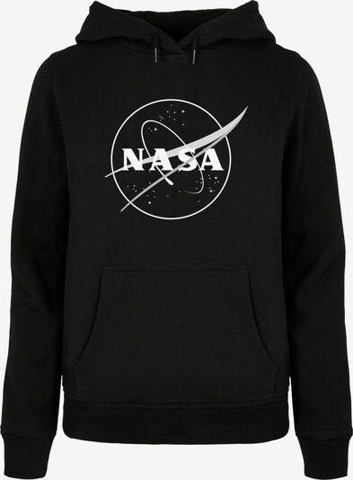 Merchcode Sweatshirt 'NASA - Galaxy' in hellgrau / schwarz / weiß, Produktansicht