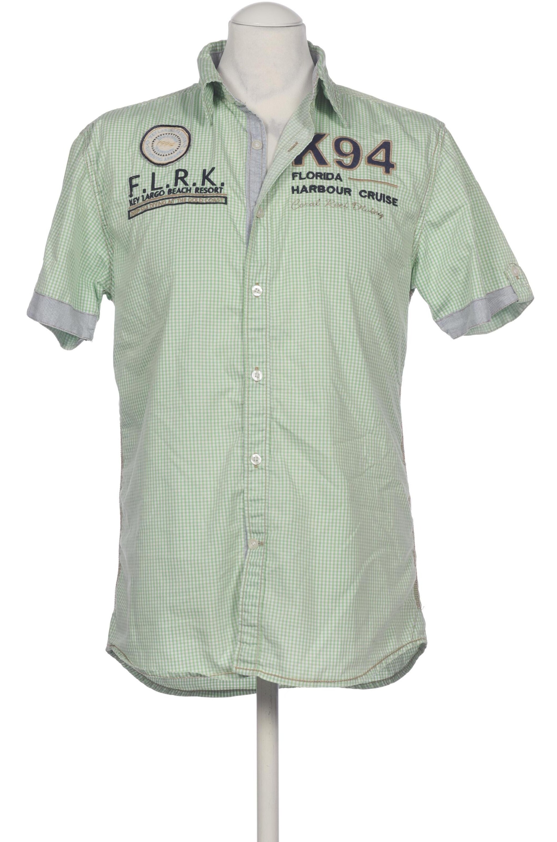 Key Largo Button Up Shirt in M in Green: front