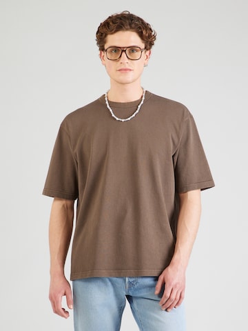 LEVI'S ® - Camisa 'Heavyweight Loose Tee' em castanho: frente