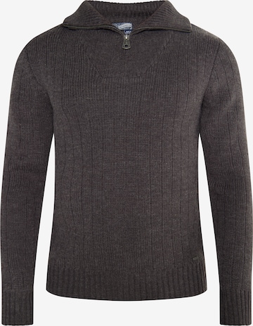 DreiMaster Vintage Sweater 'Imane' in Grey: front