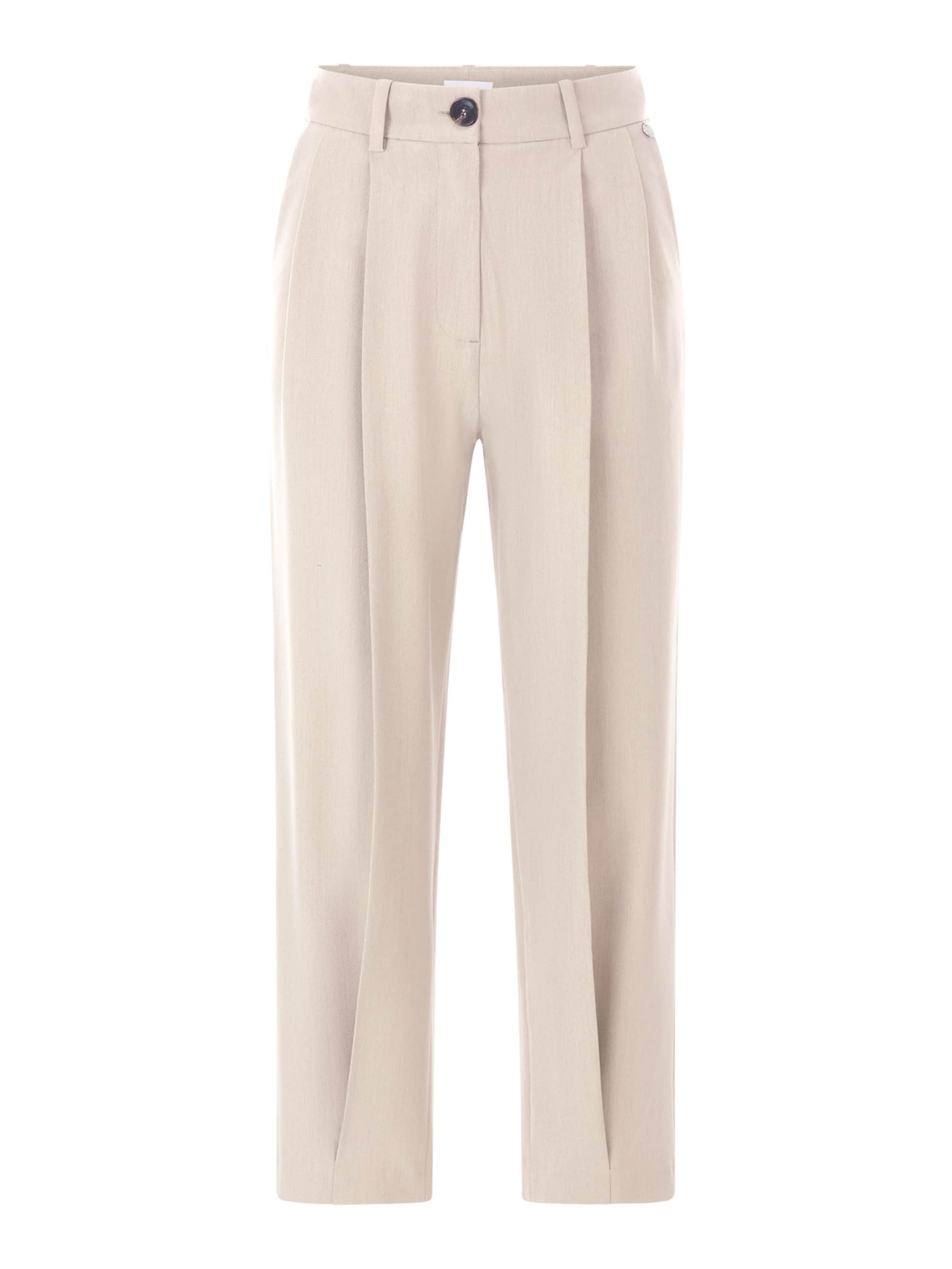 Rich & Royal Hlače na rob | bež barva: sprednja stran