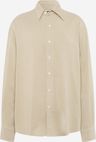 HOPE Button Up Shirt in Beige: front