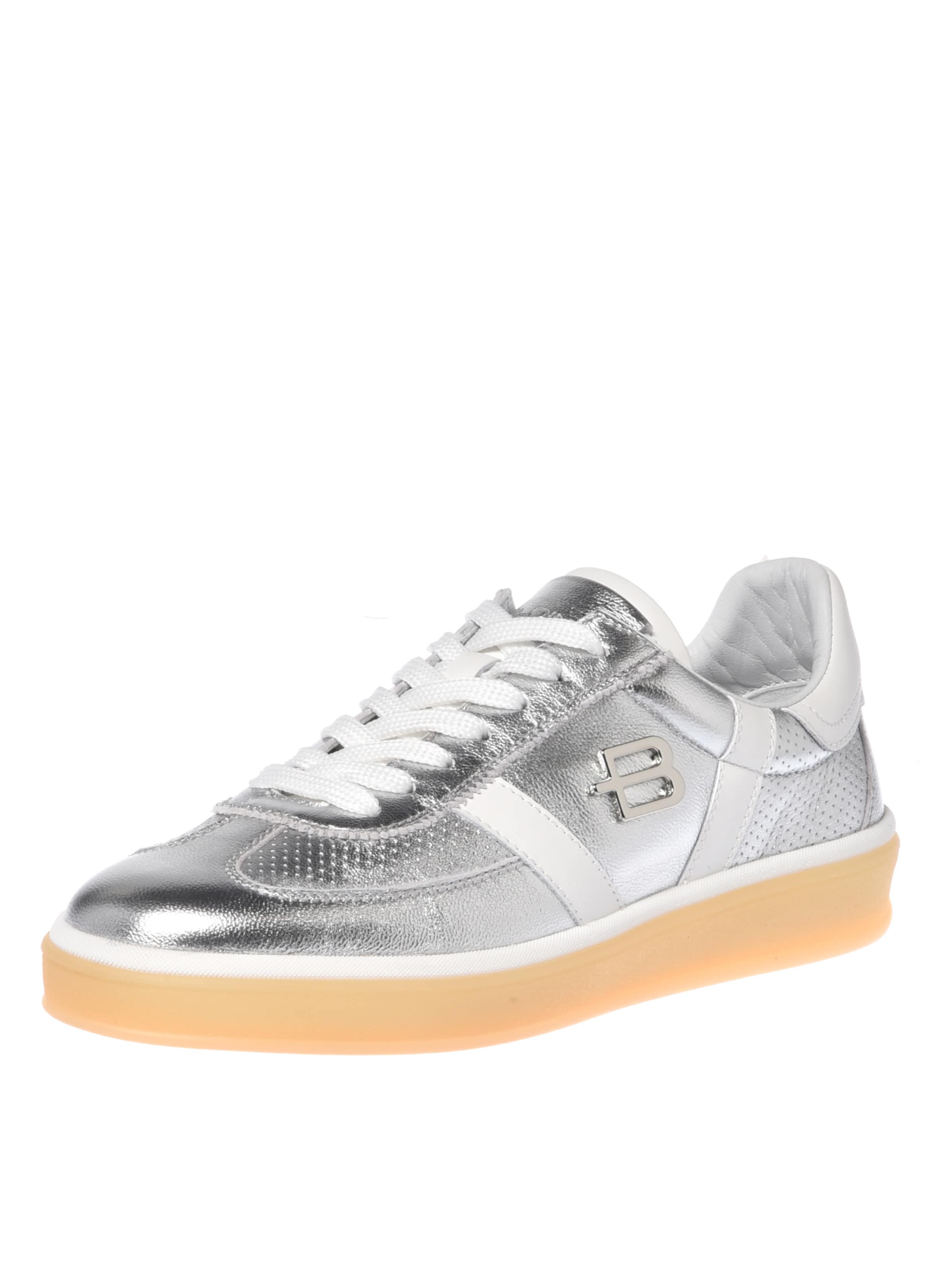 Baskets basses BALDININI en argent : devant