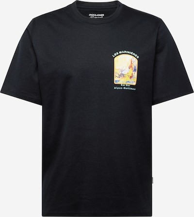 JACK & JONES T-Shirt 'VALENCIA' en bleu clair / jaune / noir / blanc, Vue avec produit