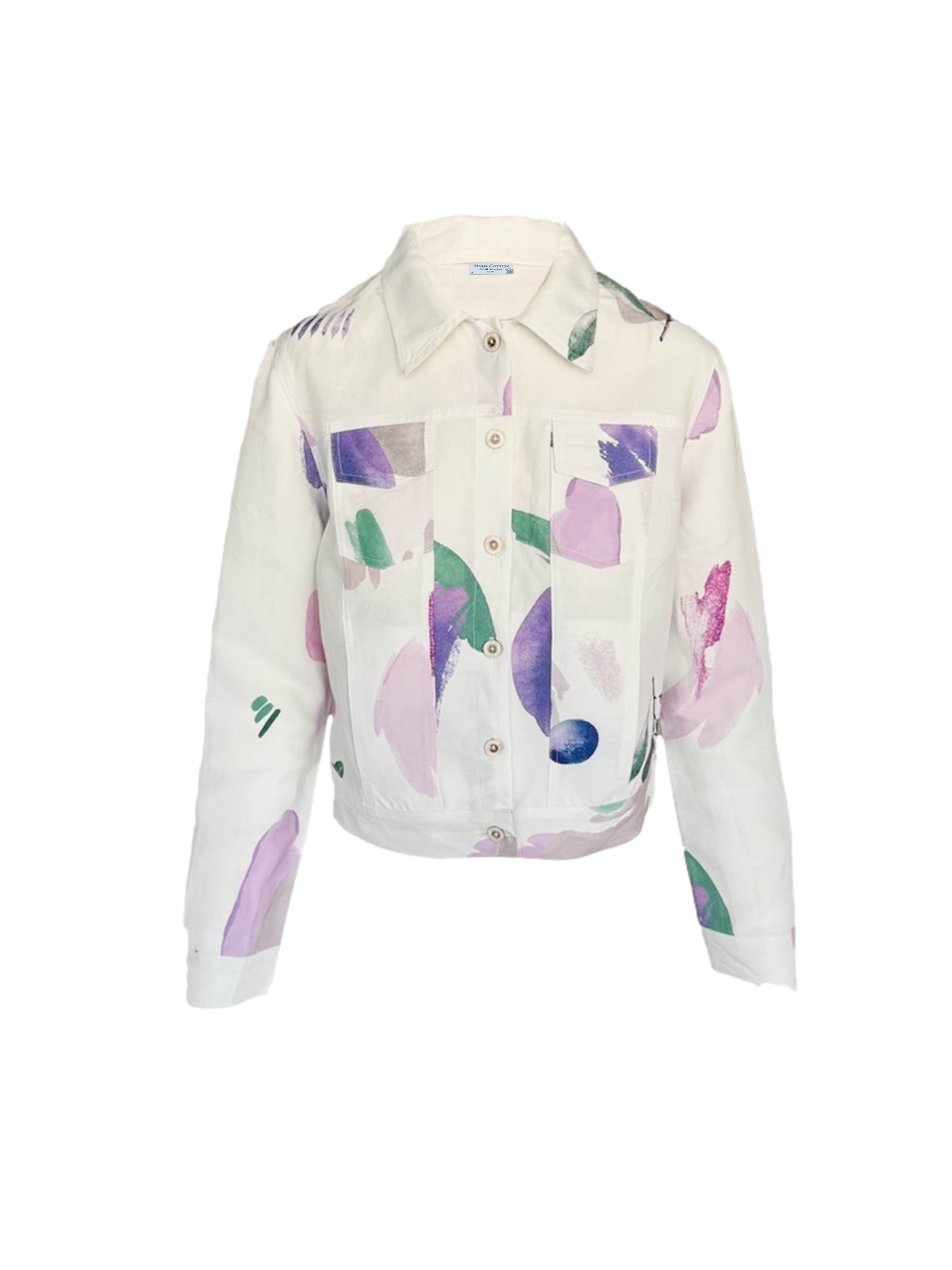 Haris Cotton Veste mi-saison 'Haris Cotton' en blanc, Vue avec produit