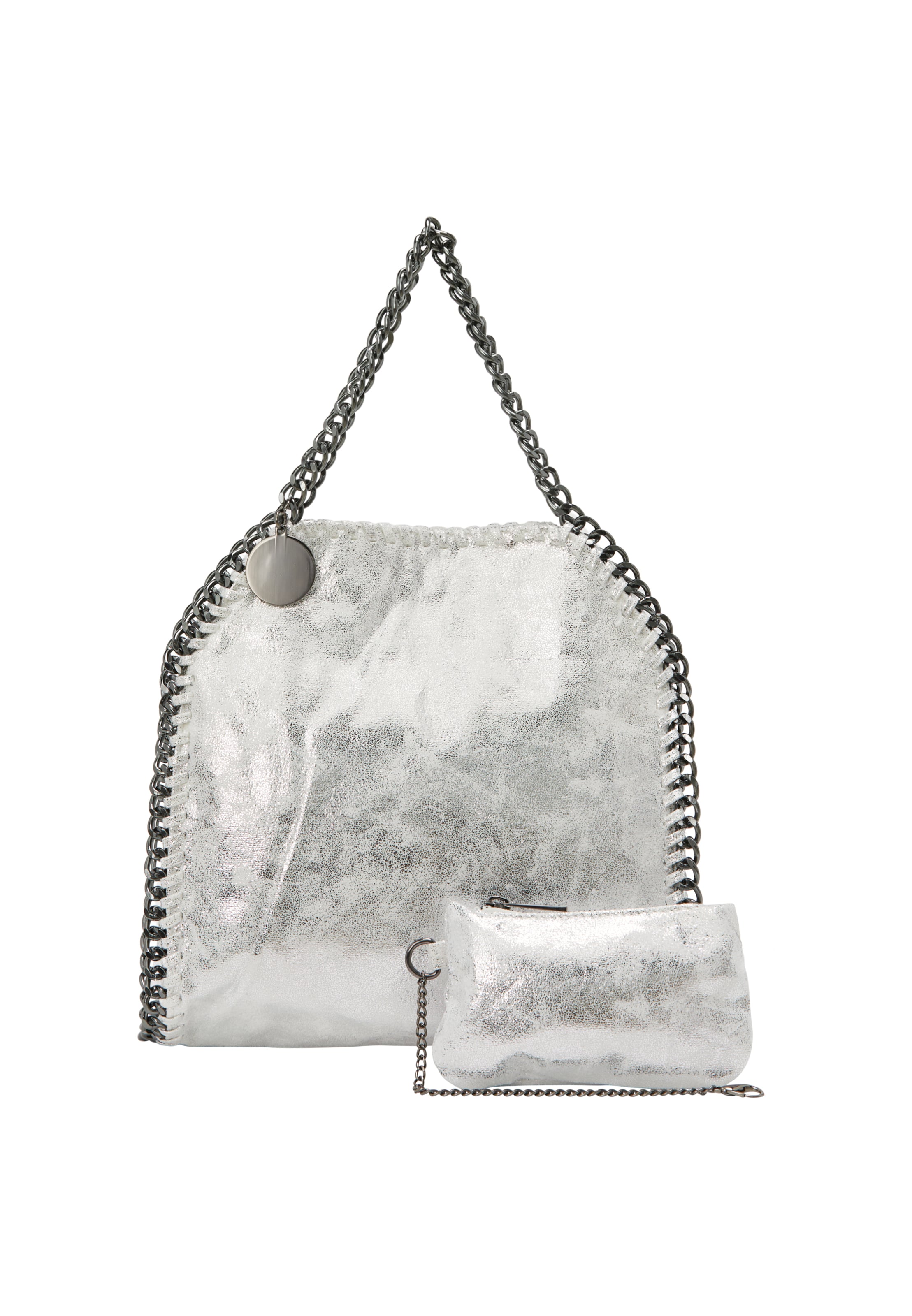 NAEMI Handtasche '2-IN-1' in Silber: Vorderseite