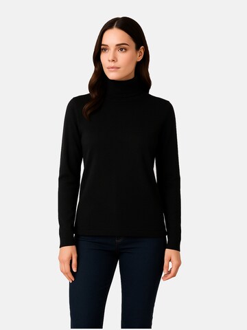 Pull-over CASH-MERE.CH en noir : devant