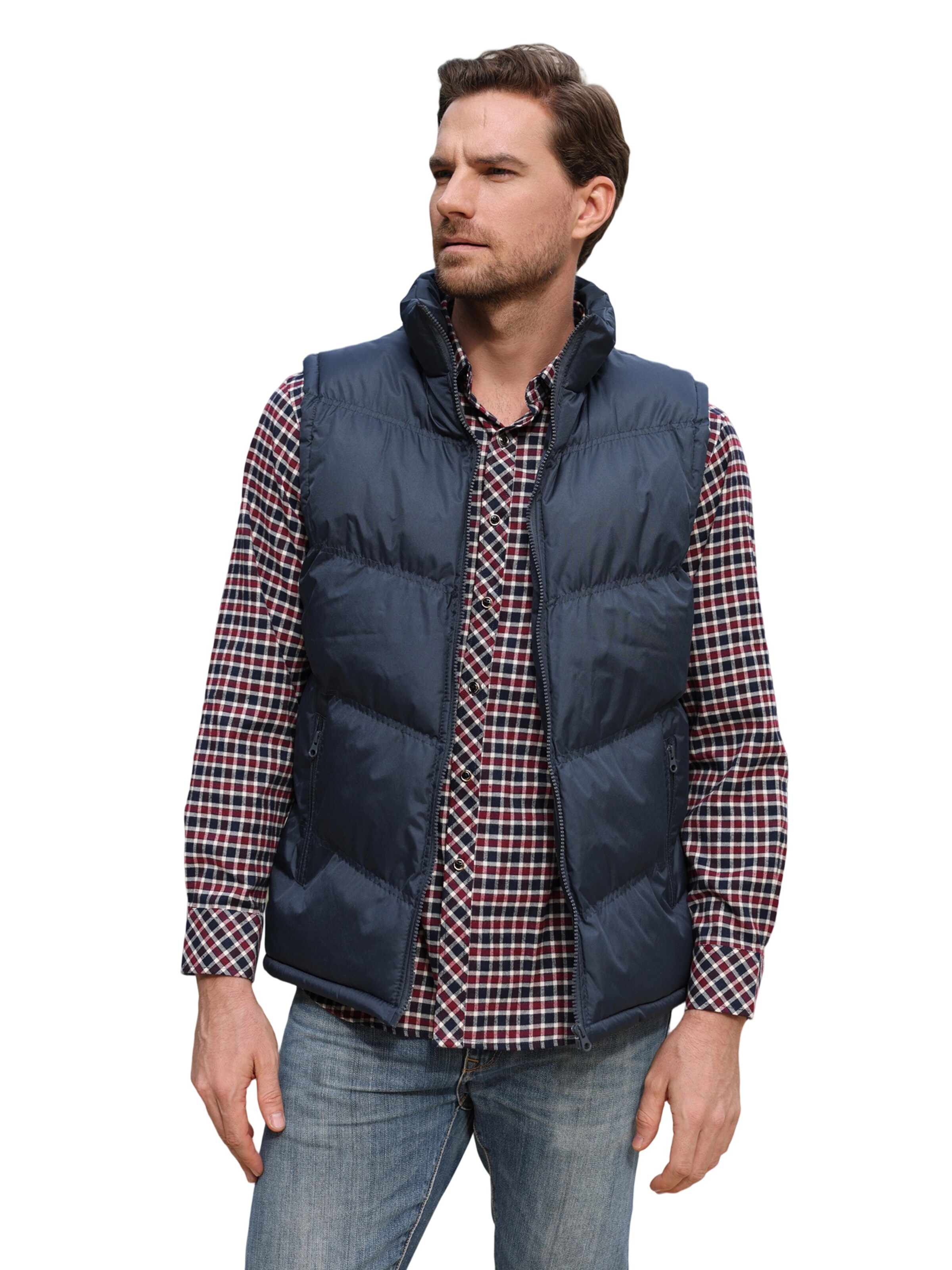 Youthup Vest in Blue: front