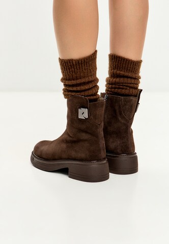 CESARE GASPARI Bootie in Brown