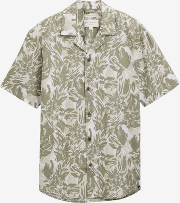 TOM TAILOR DENIMComfort Fit Košulja - zelena boja: prednji dio