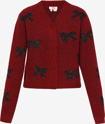 MYMO Strickjacke in Rot: Vorderseite