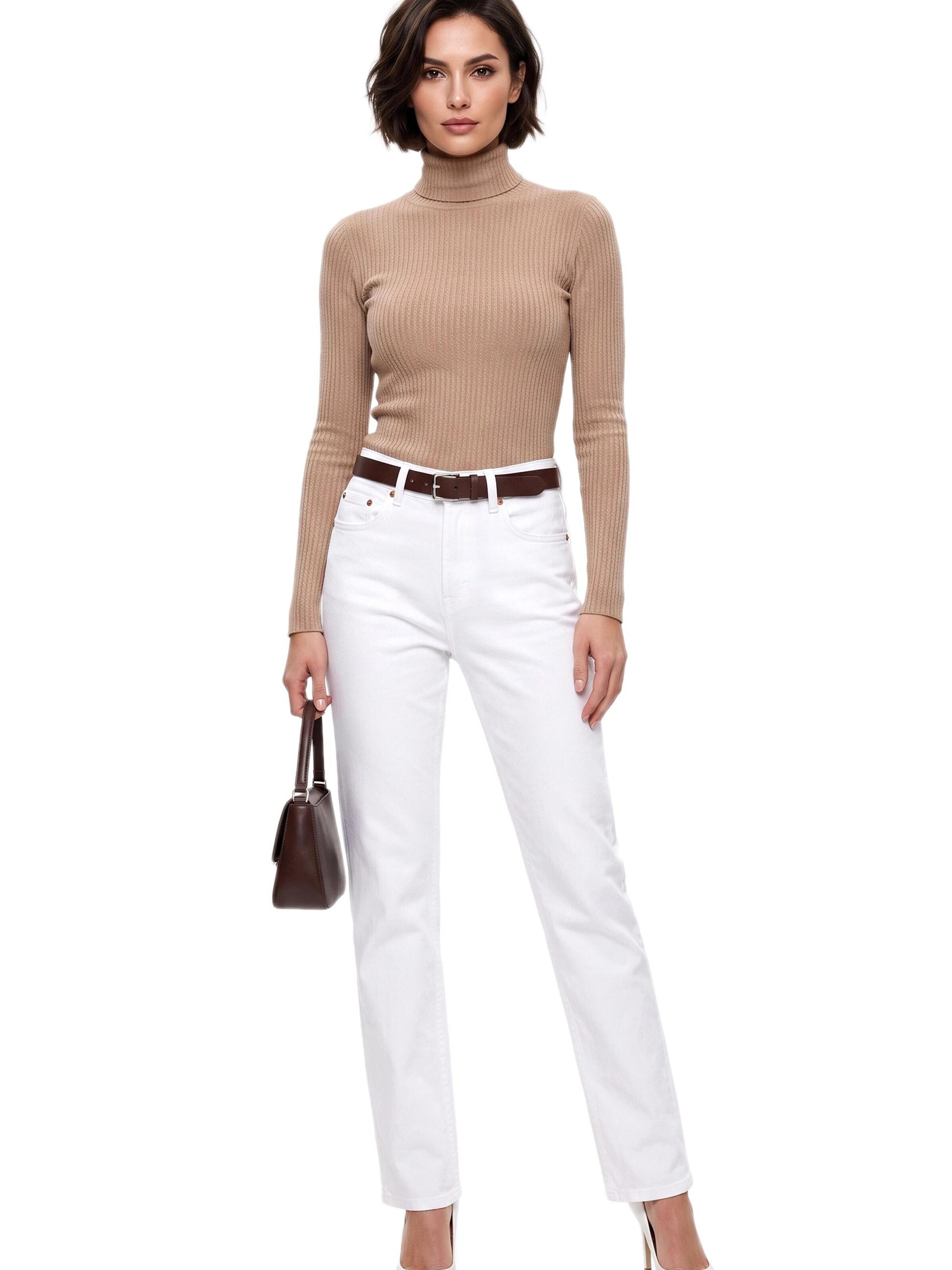 ESRA Regular Jeans in White: front
