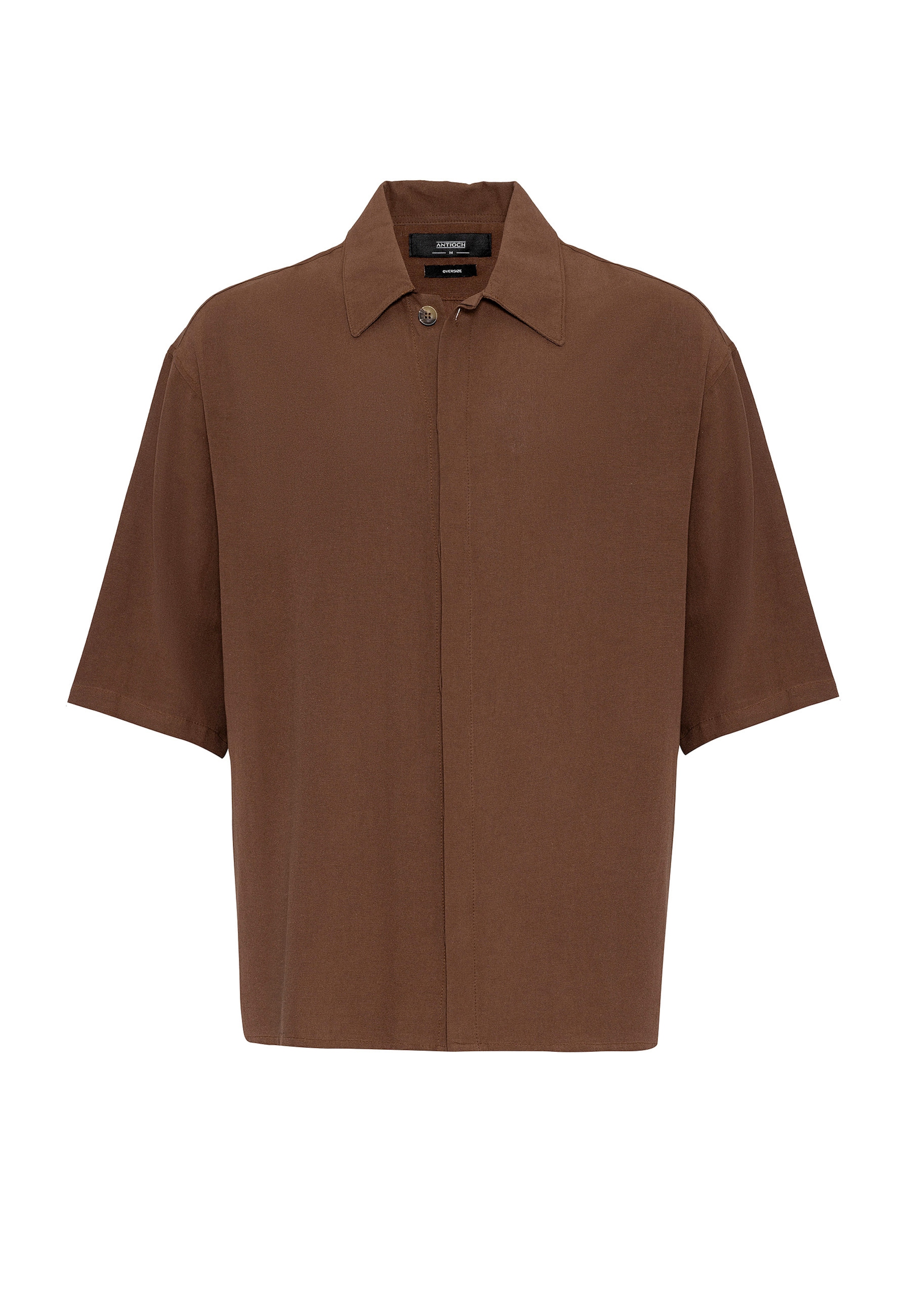 Comfort Fit Cămașă de la Antioch pe maro: față