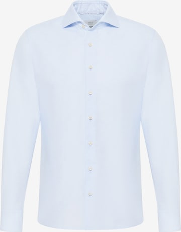 ETERNA Slim fit Overhemd in Blauw: voorkant