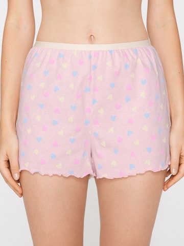 Tezenis Pajama Pants in Pink: front