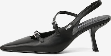 Karl Lagerfeld Remmiavokkaat 'Karmel' värissä musta: etupuoli