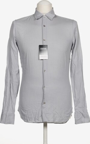 JIL SANDER Button Up Shirt in S in Grey: front