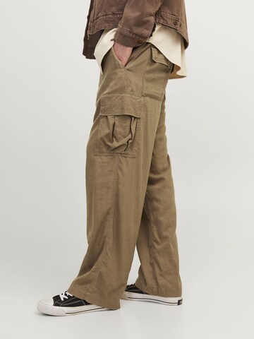 JACK & JONES Loosefit Cargohose in Braun